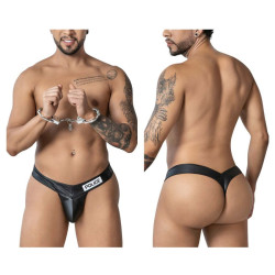 CandyMan String Police avec menottes Noir